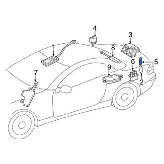 Mercedes-Benz OE - Radio Antenna Mast