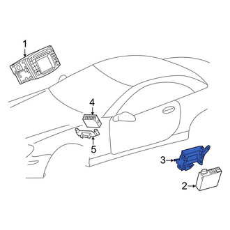 Mercedes-Benz OE - GPS Navigation Control Module Bracket