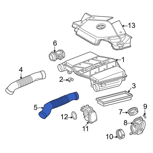 Engine Air Intake Hose