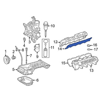 Mercedes-Benz OE - Right Engine Valve Cover Gasket