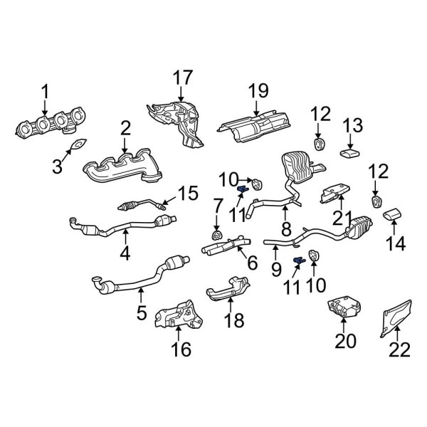 MercedesBenz OE 2304920244 Exhaust System Hanger