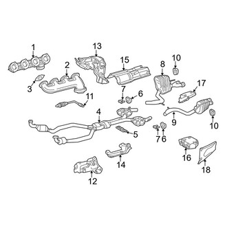 Mercedes-Benz OE - Exhaust System - Exhaust Components (5.5L)