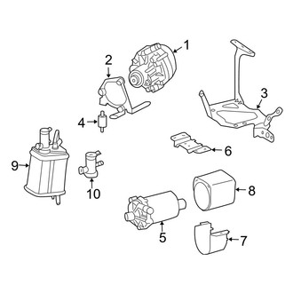 Mercedes-Benz OE - Emission System - Emission Components (V8)