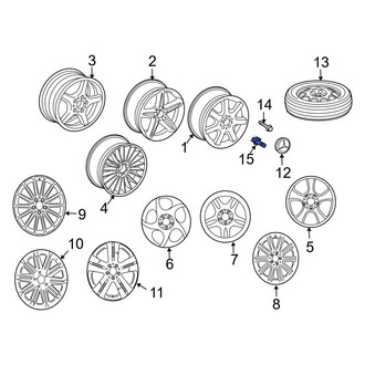 Mercedes-Benz OE - Tire Valve Stem