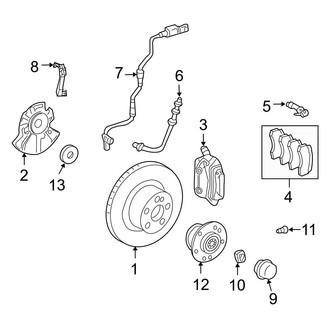Mercedes-Benz OE - Front Suspension - Brake Components
