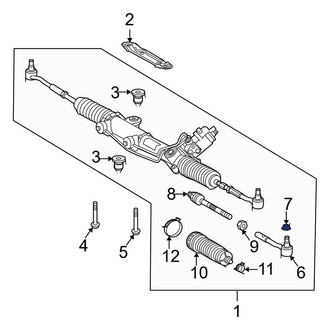 Mercedes-Benz OE - Outer Steering Tie Rod Nut