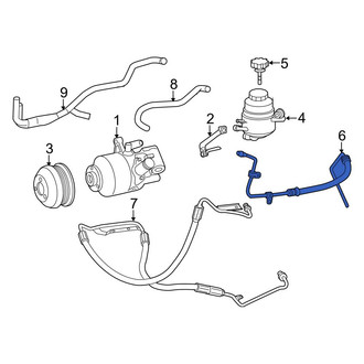Mercedes-Benz OE - Power Steering Return Hose