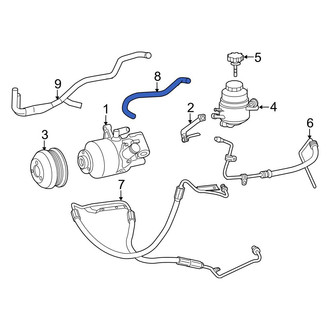 Mercedes-Benz OE - Power Steering Return Hose