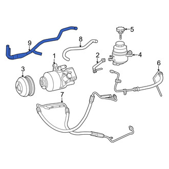 Mercedes-Benz OE - Power Steering Return Hose