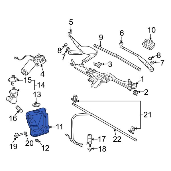 Washer Fluid Reservoir