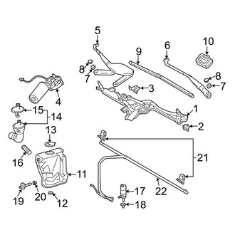Mercedes-Benz OE - Windshield - Wiper & Washer Components