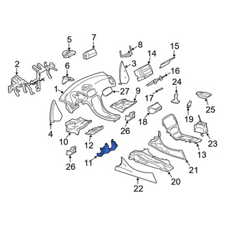 Mercedes-Benz OE - Upper Steering Column Cover