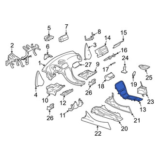 Mercedes-Benz OE - Lower Instrument Panel Trim Panel