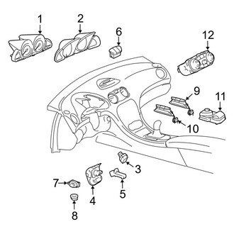 Mercedes-Benz OE - Instrument Panel - Cluster & Switches