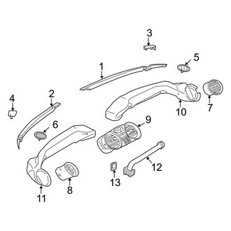 Mercedes-Benz OE - Instrument Panel - Ducts