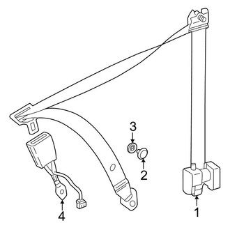 Mercedes-Benz OE - Restraint Systems - Front Seat Belts