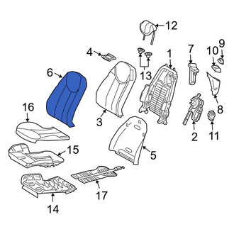 Mercedes-Benz OE - Front Left Seat Back Cushion Cover