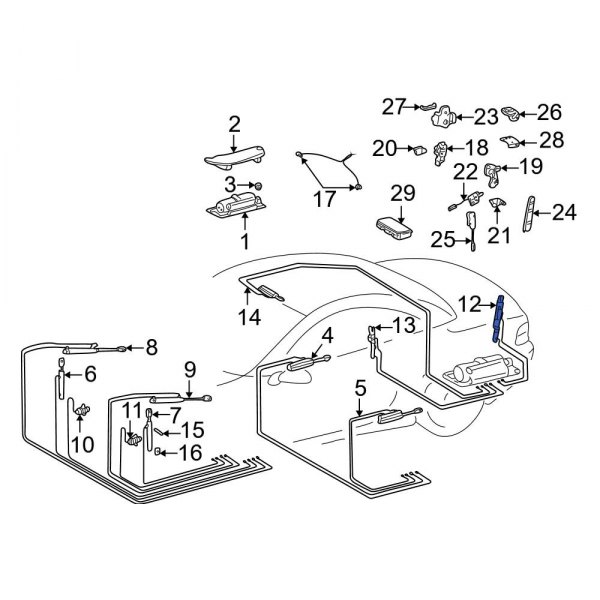 MercedesBenz OE 2308001372 Convertible Top Hydraulic Cylinder