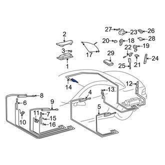 Mercedes-Benz OE - Convertible Top Hydraulic Cylinder