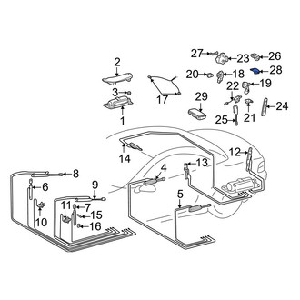 Mercedes-Benz OE - Convertible Top Switch Bracket