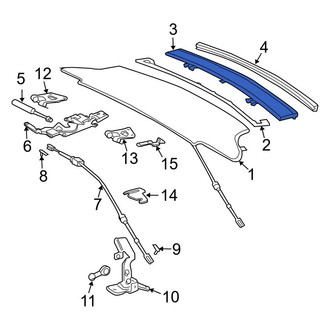 Mercedes-Benz OE - Rear Convertible Top Tonneau Cover