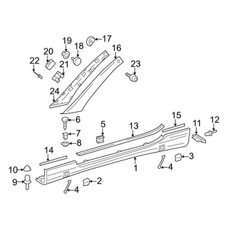 Mercedes-Benz OE - Pillars, Rocker & Floor - Exterior Trim
