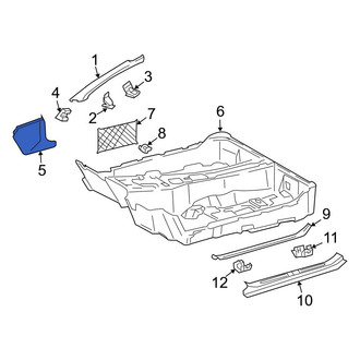Mercedes-Benz OE - Right Kick Panel Trim