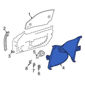 Mercedes-Benz OE - Front Left Window Regulator