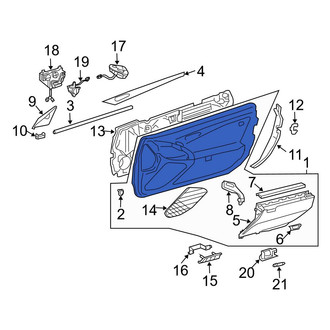 Mercedes-Benz OE - Front Left Inner Door Interior Trim Panel