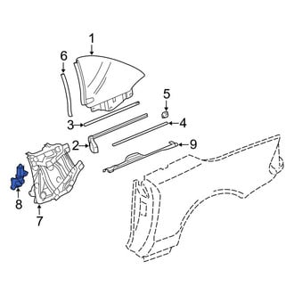 Mercedes-Benz OE - Rear Right Window Motor