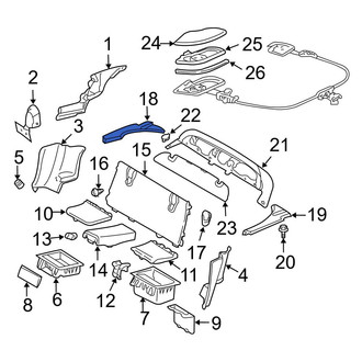 Mercedes-Benz OE - Rear Right Interior Quarter Panel Trim Panel