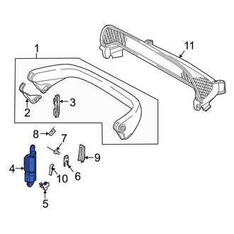 Mercedes-Benz OE - Rear Right Convertible Top Strut