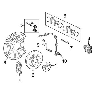Mercedes-Benz OE - Rear Suspension - Brake Components