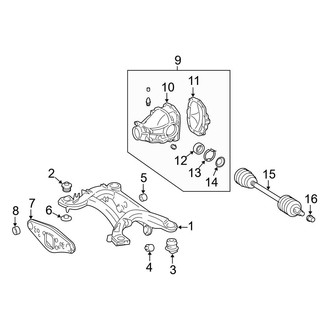 Mercedes-Benz OE - Rear Suspension - Axle & Differential