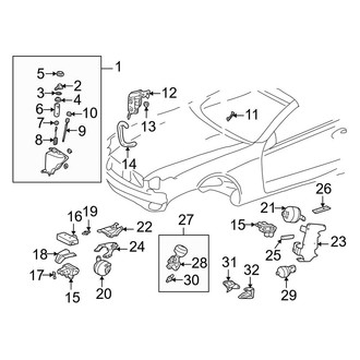 Mercedes-Benz OE - Rear Suspension - Ride Control Components (Active Body Control)