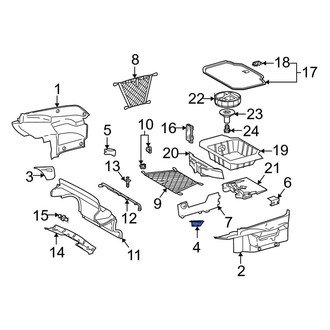 Mercedes-Benz OE - Left Trunk Trim Panel Cap
