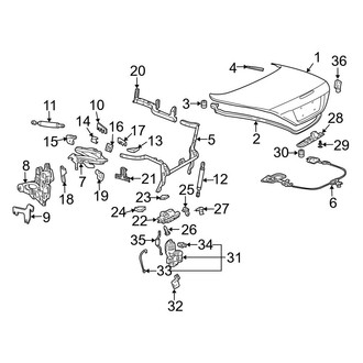 Mercedes-Benz OE - Trunk Lid - Lid & Components