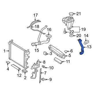 Mercedes-Benz OE - Upper Radiator Coolant Hose
