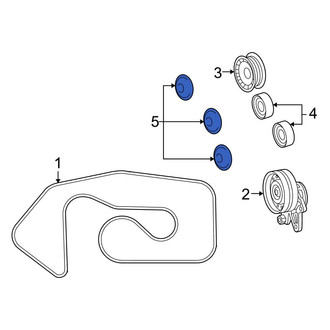 Mercedes-Benz OE - Accessory Drive Belt Idler Pulley Cap
