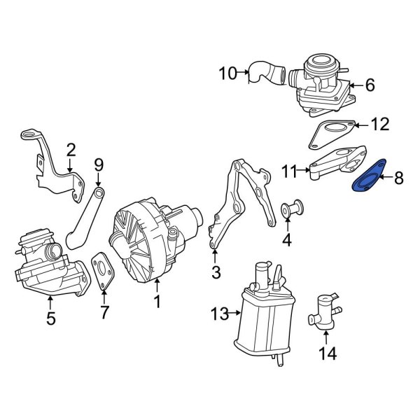 Secondary Air Injection Control Valve Gasket