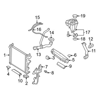 Mercedes-Benz OE - Cooling - Radiator & Components (6.3L)