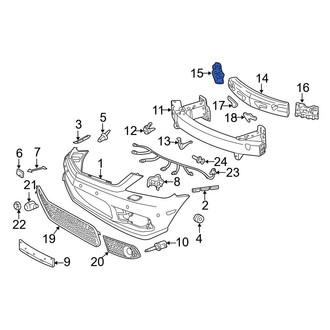 Mercedes-Benz OE - Front Right Bumper Impact Absorber