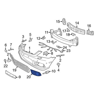 Mercedes-Benz OE - Front Left Lower Grille