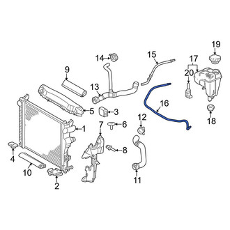 Mercedes-Benz OE - Engine Coolant Overflow Hose