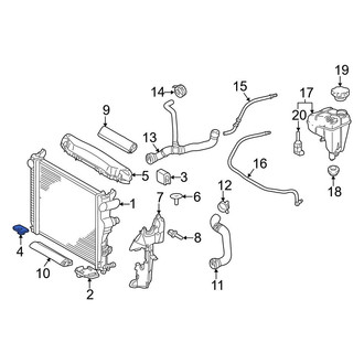 Mercedes-Benz OE - Lower Radiator Insulator