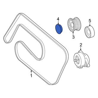 Mercedes-Benz OE - Belt Tensioner Pulley Bolt Cover