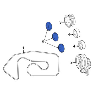 Mercedes-Benz OE - Accessory Drive Belt Idler Pulley Cap