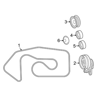 Mercedes-Benz OE - Cooling - Belts & Pulleys (Base 6.3L)