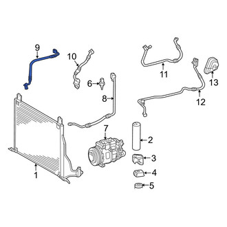 Mercedes-Benz OE - A/C Refrigerant Discharge Hose