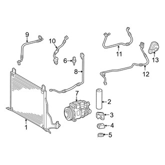Mercedes-Benz OE - Air Conditioner & Heater - Condenser, Compressor & Lines (Base)